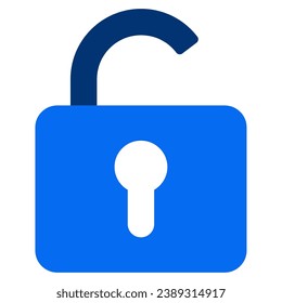 Unlock icon illustration for UIUX, web, app, infographic etc