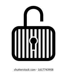 unlock icon isolated sign symbol vector illustration - high quality black style vector icons
