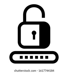 unlock icon isolated sign symbol vector illustration - high quality black style vector icons
