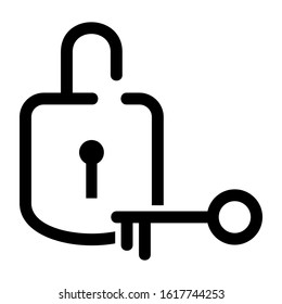 unlock icon isolated sign symbol vector illustration - high quality black style vector icons
