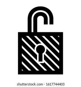 unlock icon isolated sign symbol vector illustration - high quality black style vector icons
