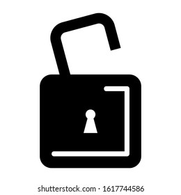 unlock icon isolated sign symbol vector illustration - high quality black style vector icons
