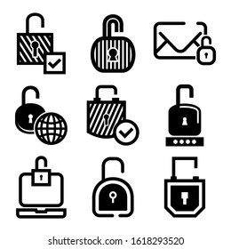 unlock icon isolated sign symbol vector illustration - Collection of high quality black style vector icons
