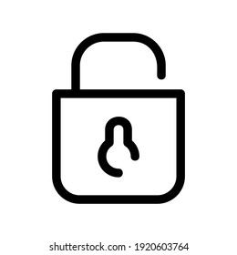 unlock icon or logo isolated sign symbol vector illustration - high quality black style vector icons
