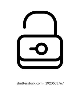 unlock icon or logo isolated sign symbol vector illustration - high quality black style vector icons
