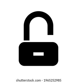 unlock icon or logo isolated sign symbol vector illustration - high quality black style vector icons
