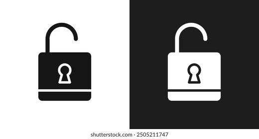 Vector de conjunto de logotipos de íconos de desbloqueo