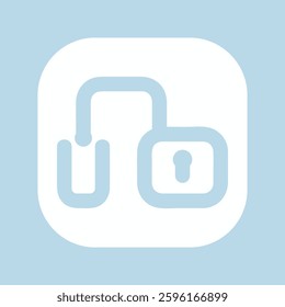 Unlock icon, open lock illustration