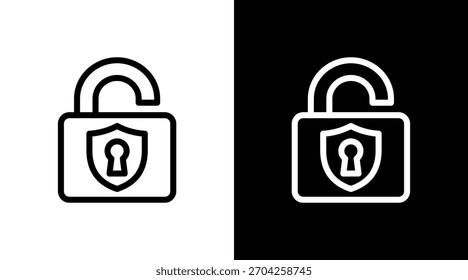 Unlock With Icon Set Design