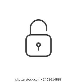 Unlock Icon Set. Vector Symbols for Unlock Padlock.