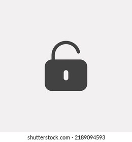 Unlock icon sign vector,Symbol, logo illustration for web and mobile