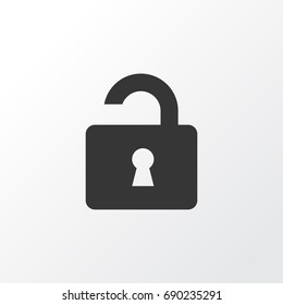 Unlock Icon Symbol. Premium Quality Isolated Open  Element In Trendy Style.