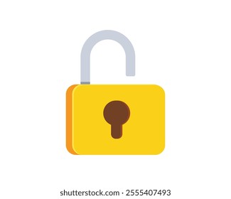 Unlock icon. Unlocked Padlock icon. protection, security, private access and restricted access symbol. vector ilustration