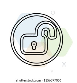Unlock icon vector can be used as png, Unlock