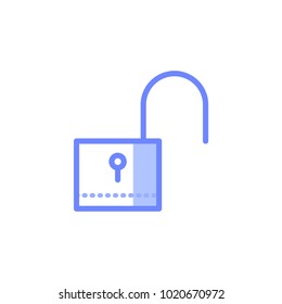 unlock icon vector illustration