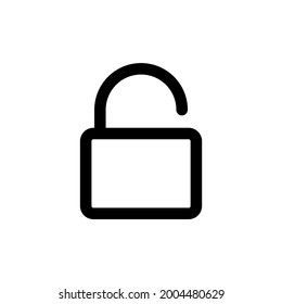 unlock icon and  Vector illustration isolated on a white background. Premium quality for mobile apps, user interface, presentation, and website. pixel perfect icon