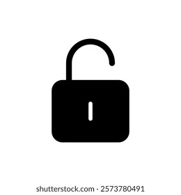 Unlock icon vector illustration. Unlock sign and symbol. unlocked padlock icon