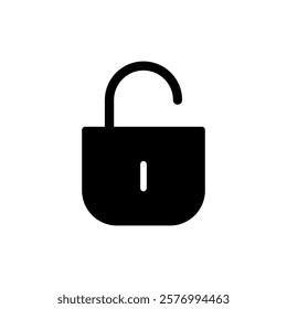 Unlock icon vector illustration. Unlock sign and symbol. unlocked padlock icon