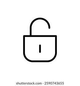 Unlock icon vector illustration. Unlock sign and symbol. unlocked padlock icon