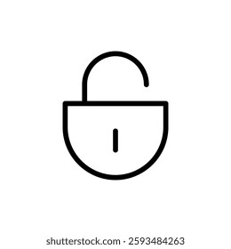 Unlock icon vector illustration. Unlock sign and symbol. unlocked padlock icon