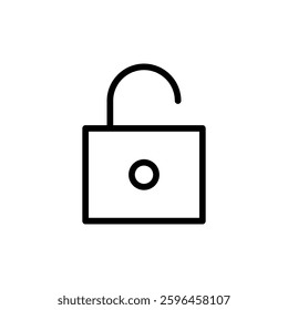 Unlock icon vector illustration. Unlock sign and symbol. unlocked padlock icon