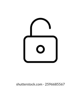 Unlock icon vector illustration. Unlock sign and symbol. unlocked padlock icon