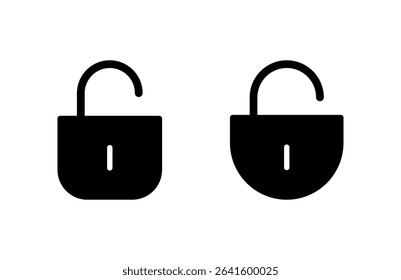 Unlock icon vector illustration. Unlock sign and symbol. unlocked padlock icon