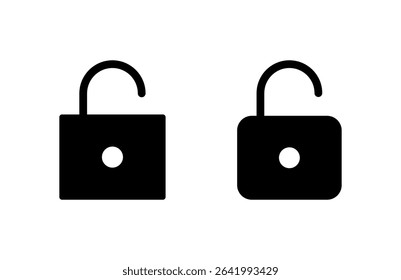 Unlock icon vector illustration. Unlock sign and symbol. unlocked padlock icon