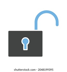 Unlock icon vector image. Can also be used for Physical Fitness. Suitable for mobile apps, web apps and print media.