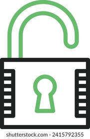 Unlock icon vector image. Suitable for mobile application web application and print media.