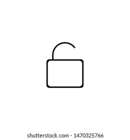 Unlock icon. Vector icon lock. Illustration design - Vector

