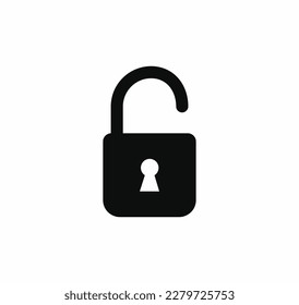Desbloquear el vector de icono en un fondo blanco