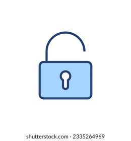 Unlock icon vector. Unlock sign and symbol. unlocked padlock icon