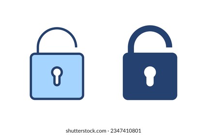 Unlock icon vector. Unlock sign and symbol. unlocked padlock icon