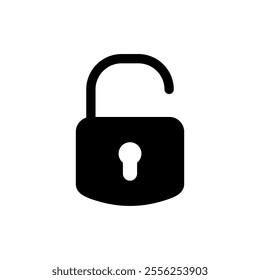 Unlock icon vector. Unlock sign and symbol. unlocked padlock icon