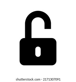 Unlock Icon Vector Symbol Design Illustration