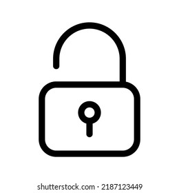 Unlock Icon Vector Symbol Design Illustration