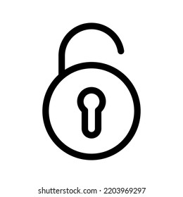 Unlock Icon Vector Symbol Design Illustration