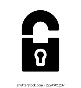 Unlock Icon Vector Symbol Design Illustration