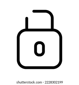 Desbloquear Ilustración de diseño del símbolo del vector de iconos