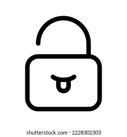 Unlock Icon Vector Symbol Design Illustration