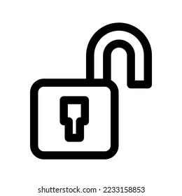 Desbloquear Ilustración de diseño del símbolo del vector de iconos