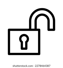 Unlock Icon Vector Symbol Design Illustration