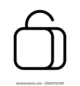 Unlock Icon Vector Symbol Design Illustration