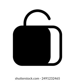 Unlock Icon Vector Symbol Design Illustration