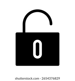 Unlock Icon Vector Symbol Design Illustration