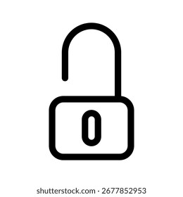 Unlock Icon Vector Symbol Design Illustration