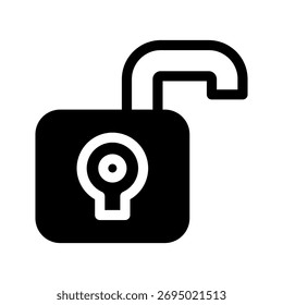 Unlock Icon Vector Symbol Design Illustration