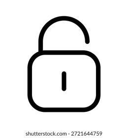 Symbol entsperren, Vektorsymbol-Entwurfsgrafik