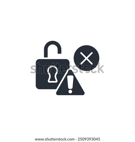 unlock icon. vector.Editable stroke.linear style sign for use web design,logo.Symbol illustration.